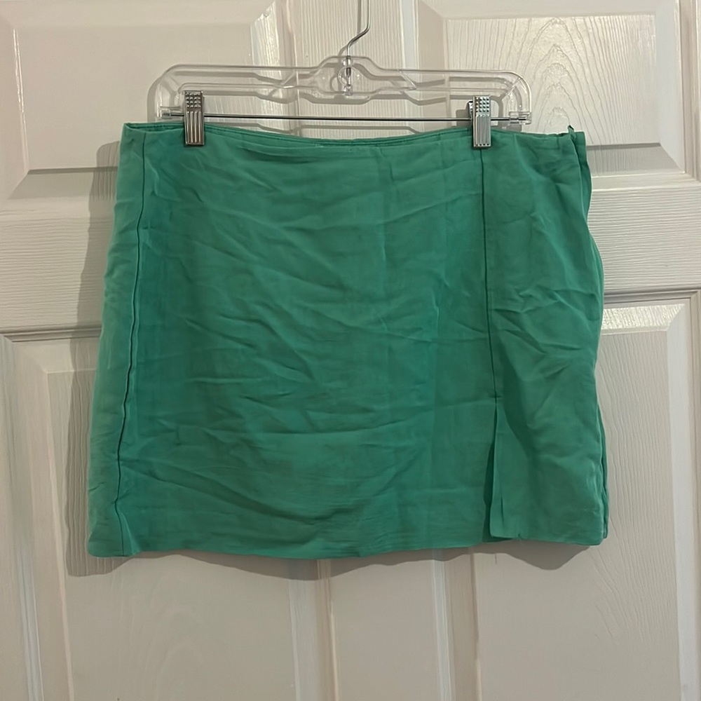 H&M Green Mini Skirt
